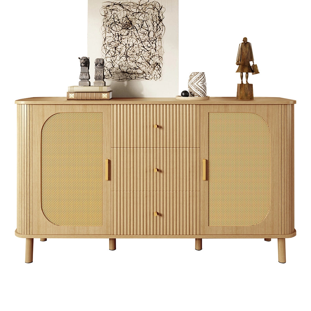 Buffet - Xylo - cassetti+ripiani piedi metallo legno