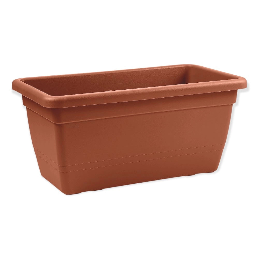 FIORIERA RETTANGOLARE in plastica vaso da giardino DA 100 cm Anthea VARI COLORI Color: TERRACOTTA