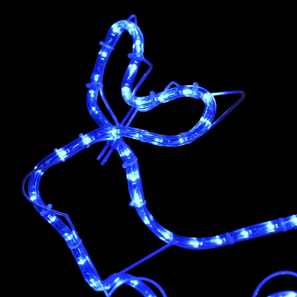Renne e Slitta Decorazione Natalizia per Esterni 576 LED CFW4449932