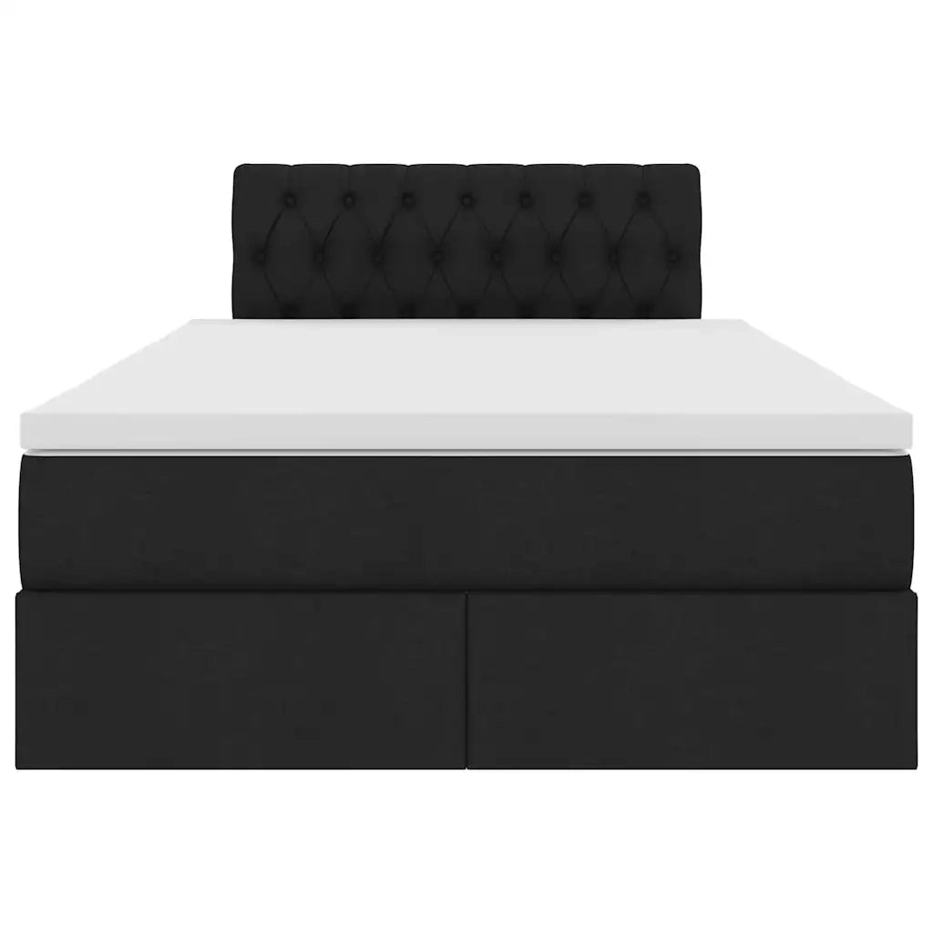 Letto con contenitore e materasso Nero 120 x 200 cm 3370565