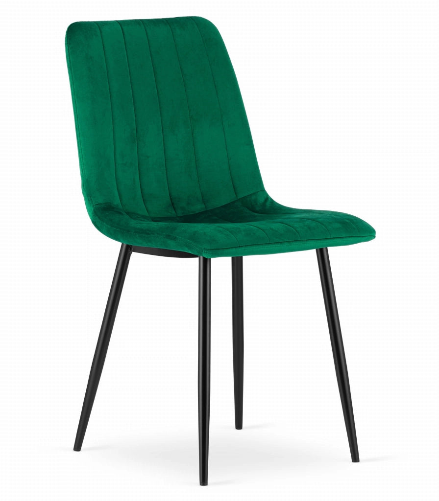 Sedia VALORA JEWA - Velluto verde scuro x 4