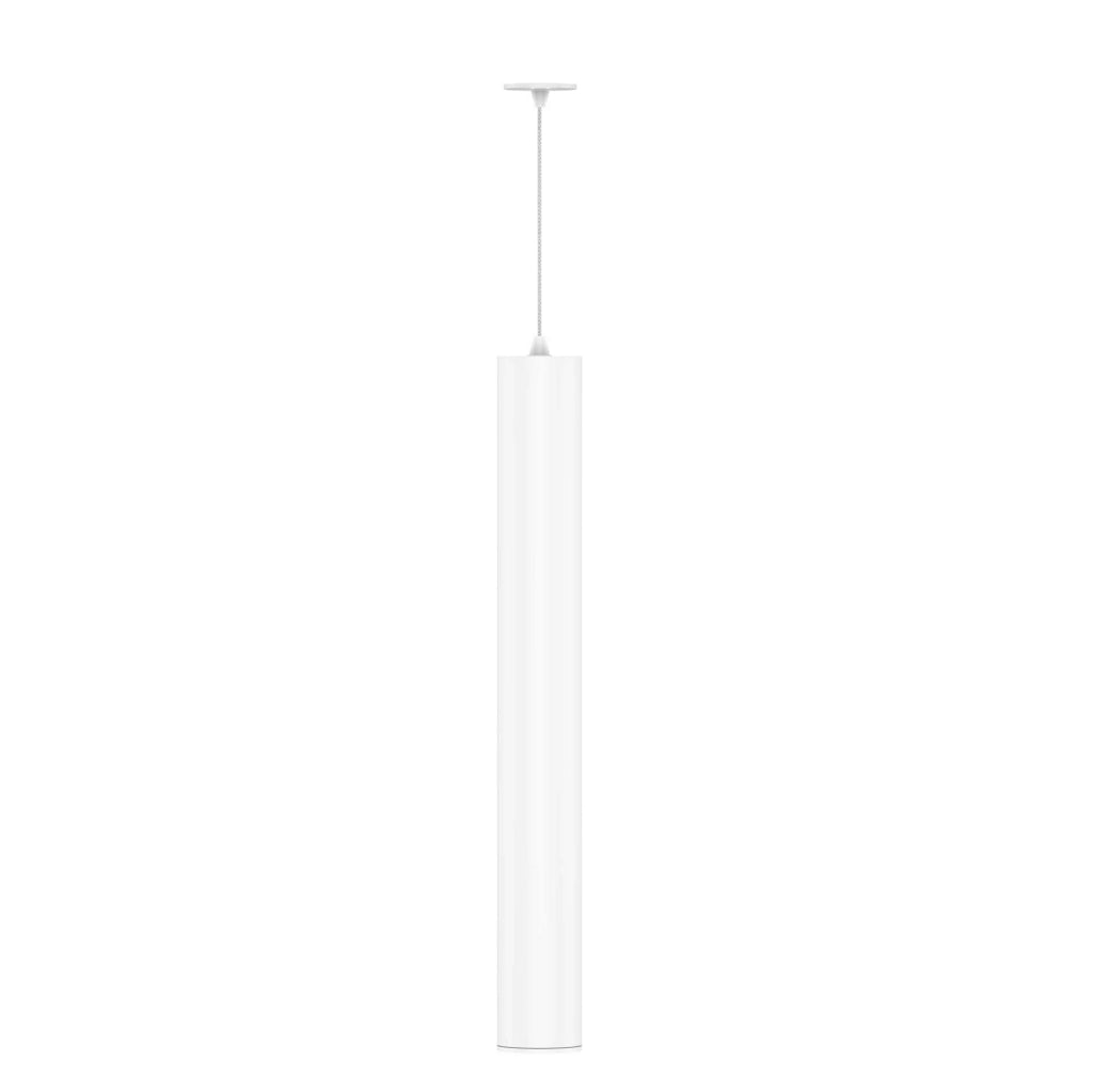 Atmos GU10 XL Lampada a Sospensione Tubolare Bianco Opaco, Installazione Superficie o Incasso, Design Regolabile - Beneito & Faure