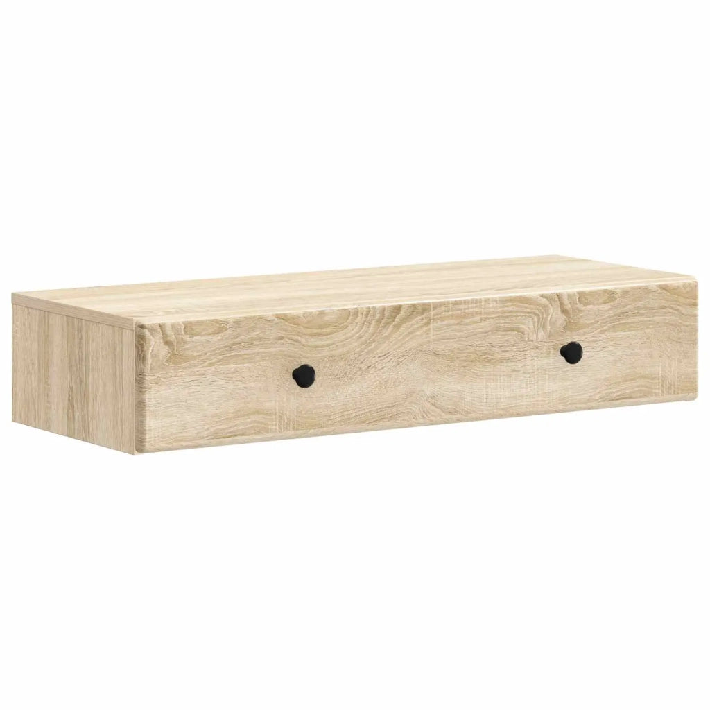 Tavolino da Parete Laterale Rovere Sonoma 87,5 x 34,5 x 17 cm 899177
