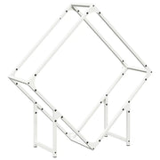 Rastrelliera per Legna da Ardere Bianca 80x25x80 cm CFW5997521