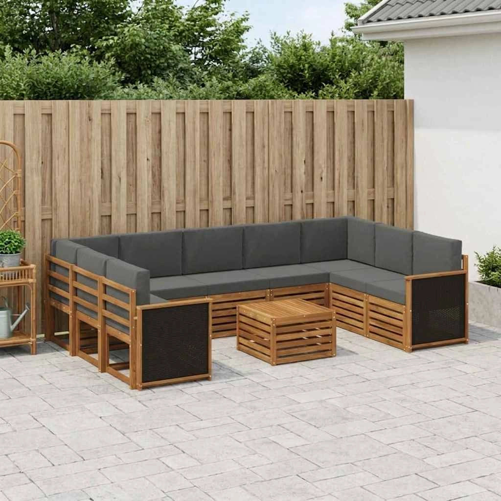 Set divani Legno di Acacia Massello 3384853