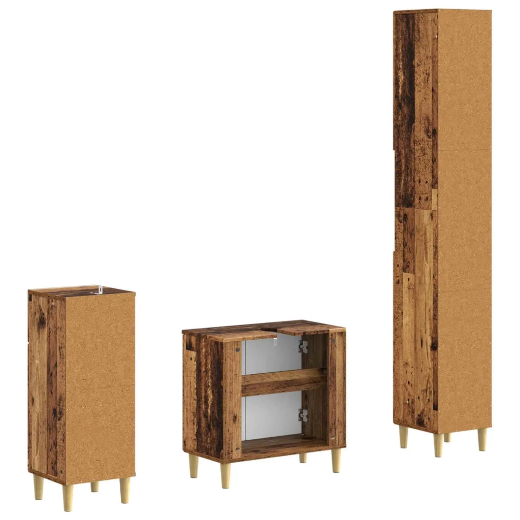 Set di armadietti da bagno in 3 pezzi ARNHEM 3417853