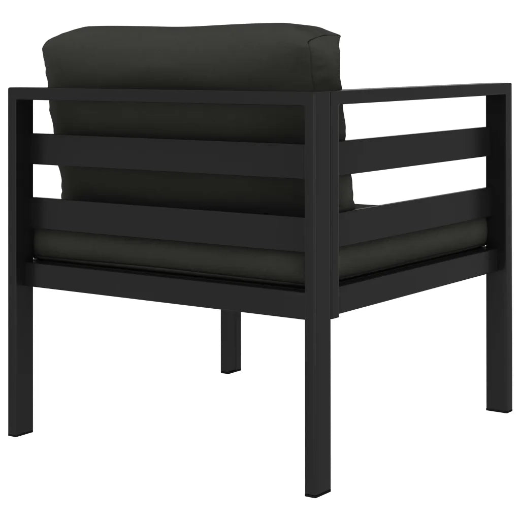 Set Divani da Giardino 6 pz con Cuscini in Alluminio Antracite 3107800