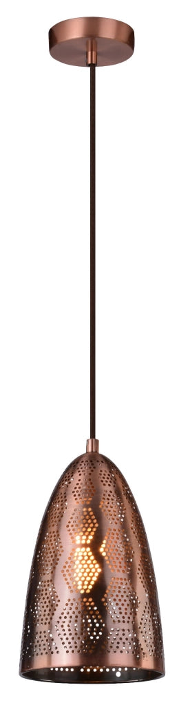 Lampada a sospensione Candellux Sfinks rame Ø20 E27