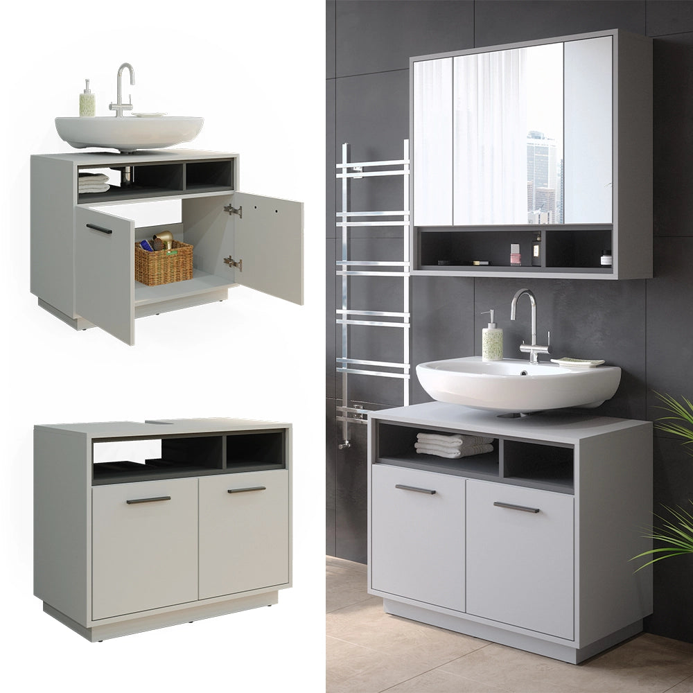 Mobile sottolavabo per bagno Beatrice Grigio 80 x 64 cm Vicco