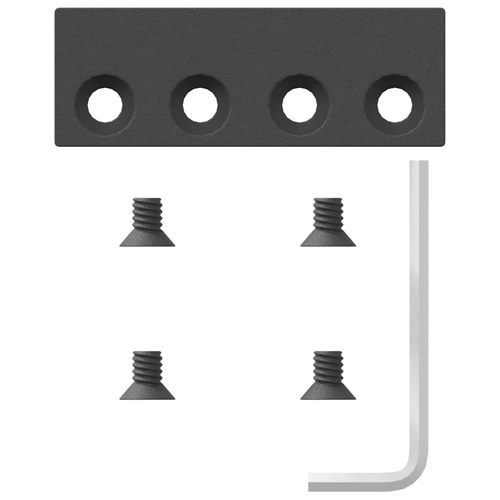 Kit di Binari per Porte Scorrevoli 366 cm Acciaio Nero 3295801