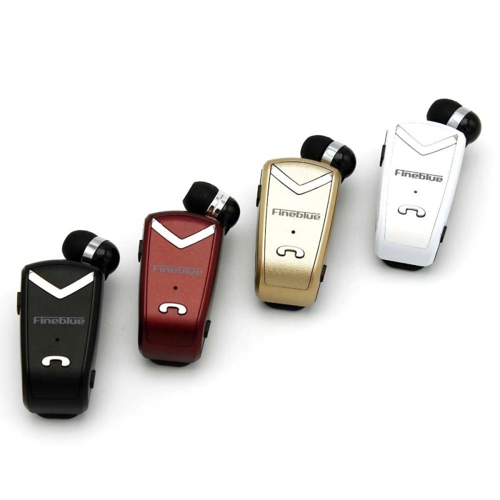 Trade Shop - Cuffia Retraibile Auricolare Bluetooth Universale Fineblue F-v2 Per Smartphone -