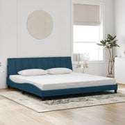 Giroletto senza Materasso Hanko Blu 200x200 cm in Velluto