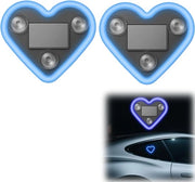 Luce di Ambiente a LED a Forma di Cuore, 2 pezzi, IP65, Acqua Resistente, con Diversi Modelli, Decorazione Romantica per Auto e Outdoor (Blu)
