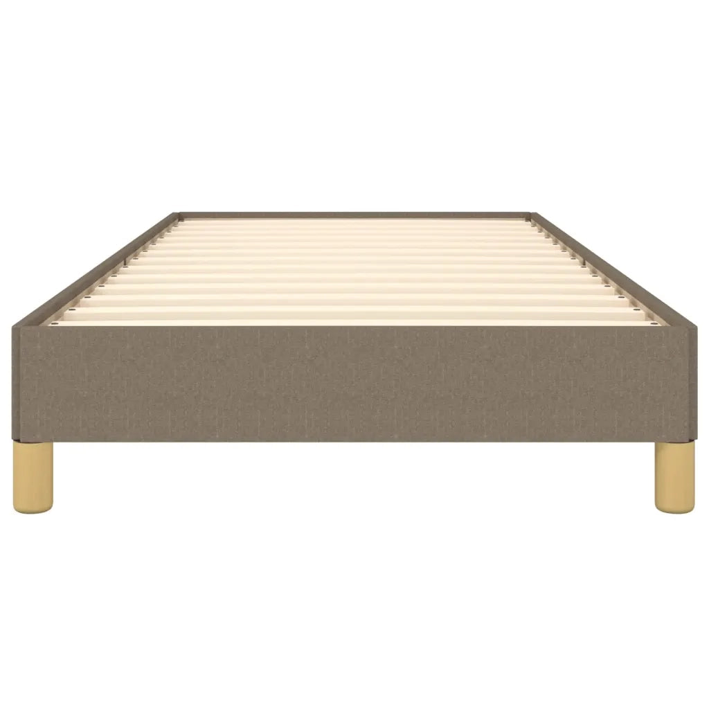 Letto singolo | Letto per adulti | Giroletto senza Materasso Tortora 80x200 cm Tessuto