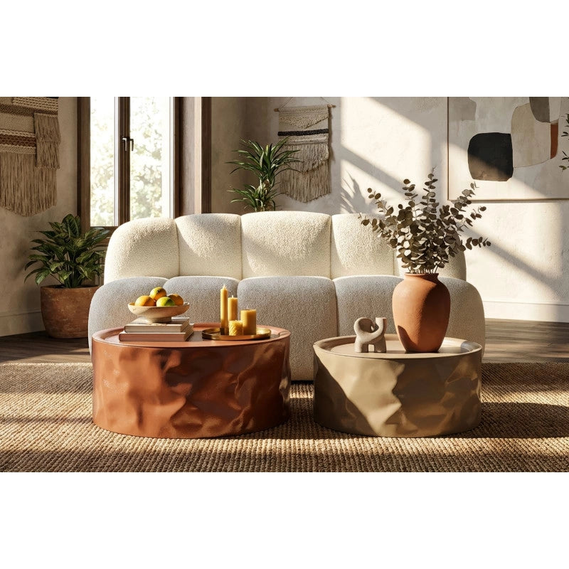 Tavolini Da Caffe' Norimberga Coppia cm ø 62x30-51x26