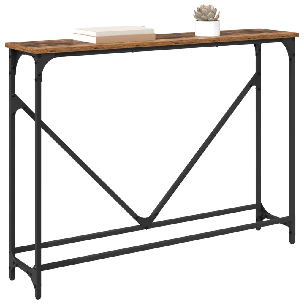Tavolo consolle Legno vecchio 102 x 23 x 75 cm 882220