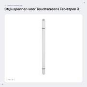 Stilo multifunzionale 3 in 1 - Stilo capacitivo - Penna digitale - Posizionamento preciso - 2 punti di contatto - Adatto per tablet - Penna per tablet