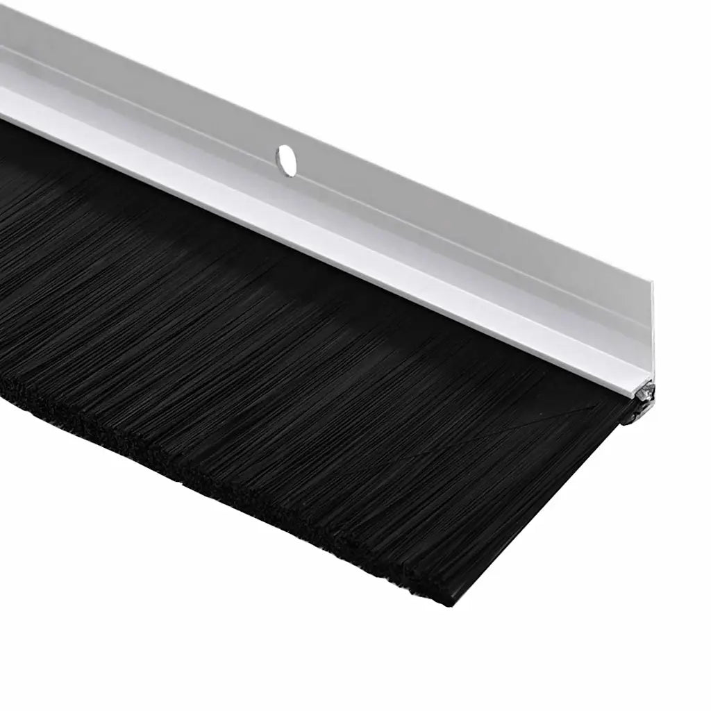Spazzole per porte a vite 6 pcs Bianco 100 cm Lega di alluminio 42019550