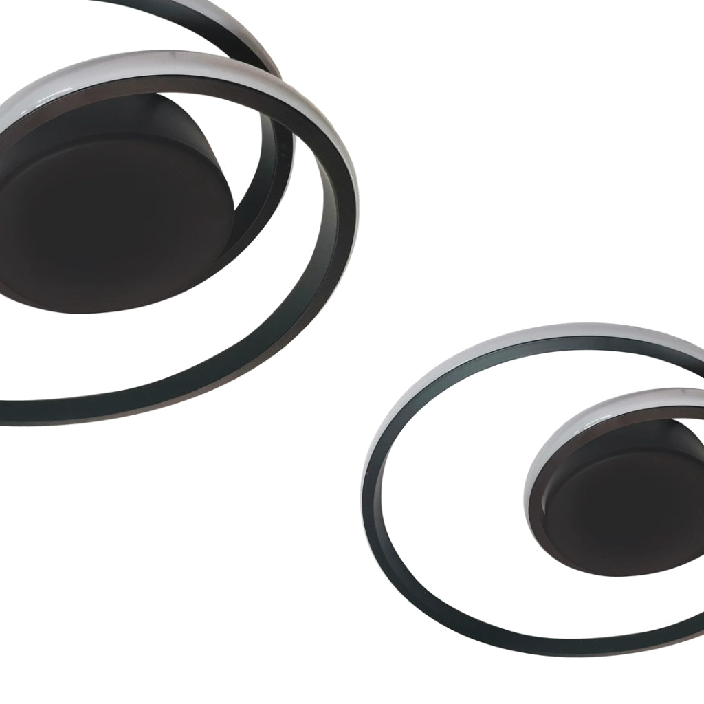 Plafoniera LED Milagro Fantasy ML6412 30W nera 40cm