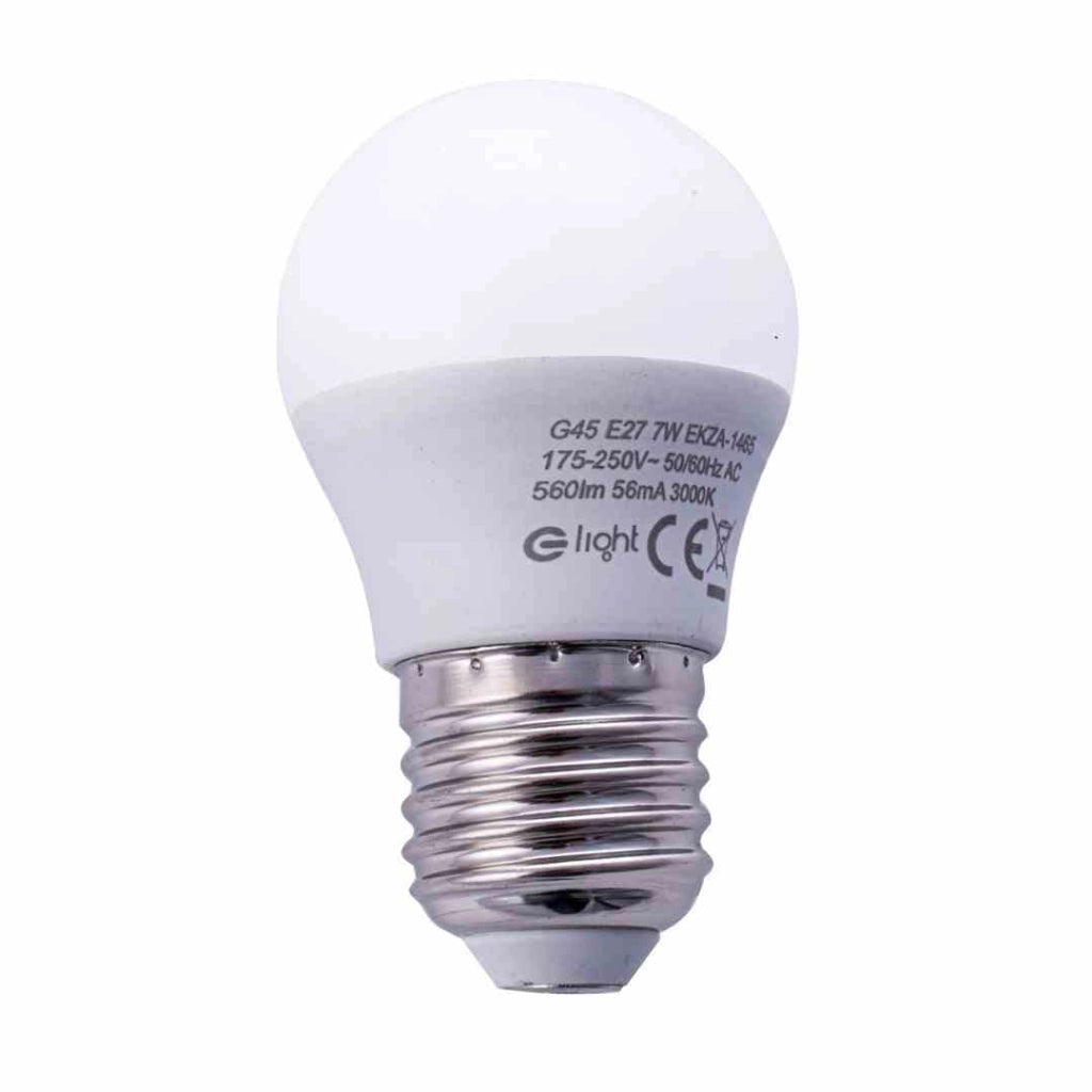 Lampadina LED Eko-Light 7W E27 3000K 560lm Opale Bianca