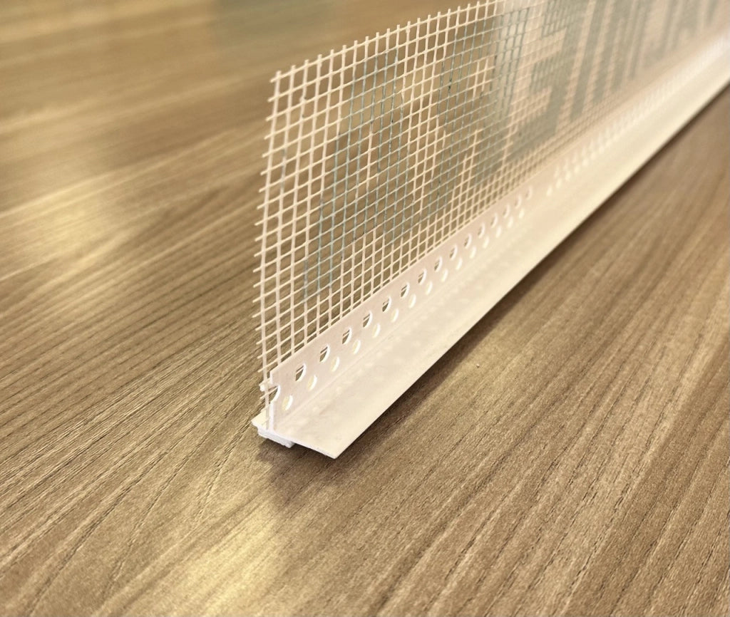 Profilo in pvc con rete per davanzale barra 2 metri - bianco