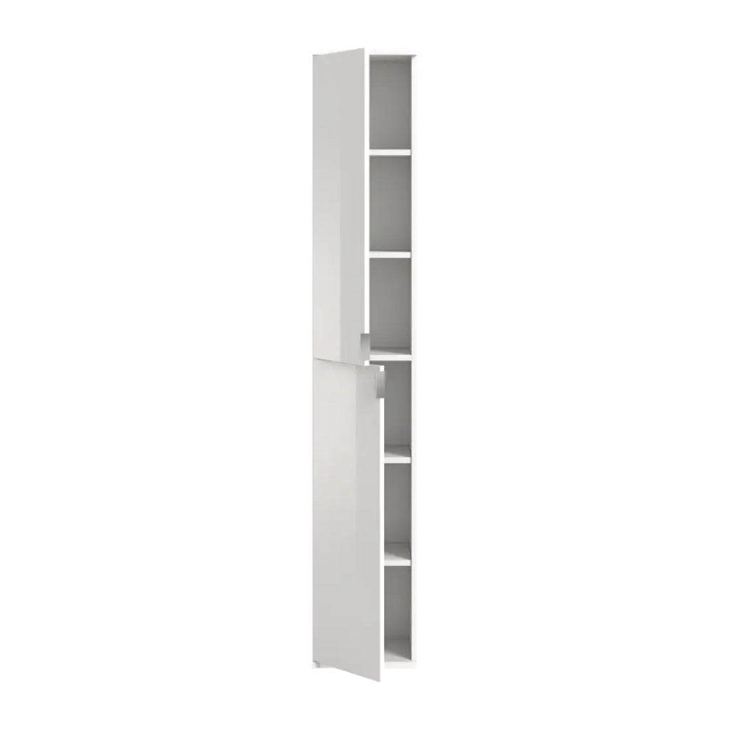 Armadio BODITE – 2 porte – Bianco lucido – Design moderno e pratico