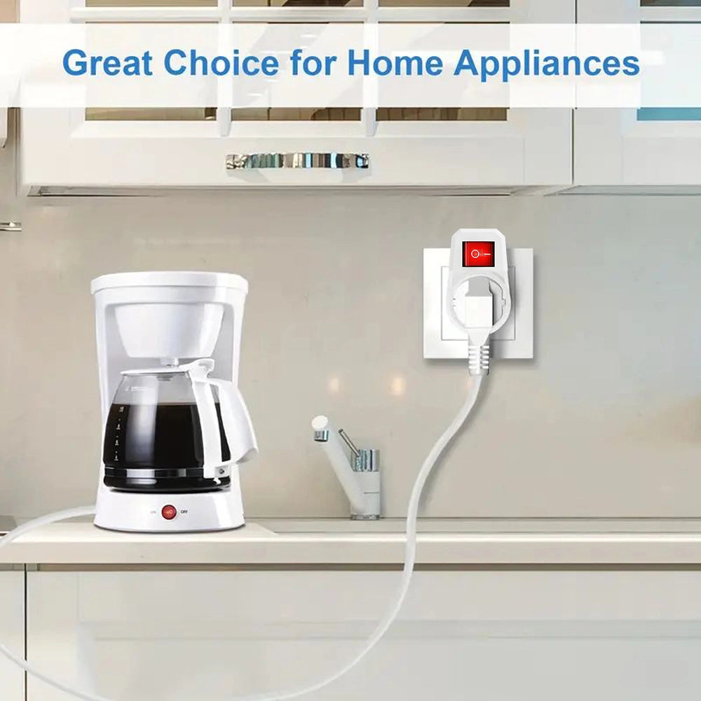 Prese Schuko con Interruttore 2 Poli ¨C Minimal ¨C Bianco