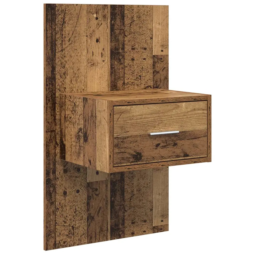Testata con Comodino 3 pcs Legno vecchio Legno multistrato 3415742