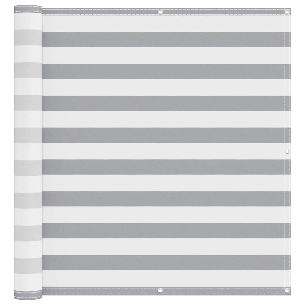 Schermo da balcone Grigio chiaro e bianco 120 x 800 cm 42030962