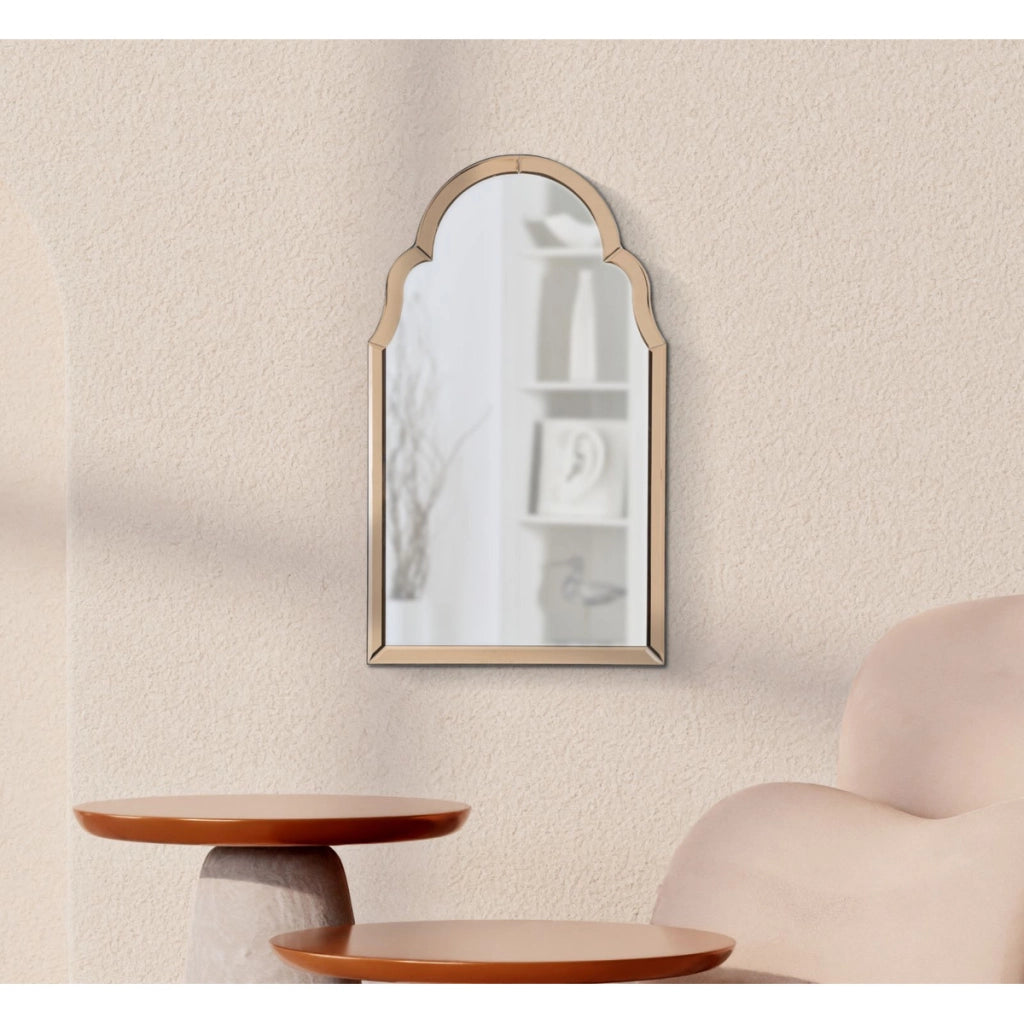 Specchio con Cornice Classico 7, Rosa, MDF, 80x47x1 cm