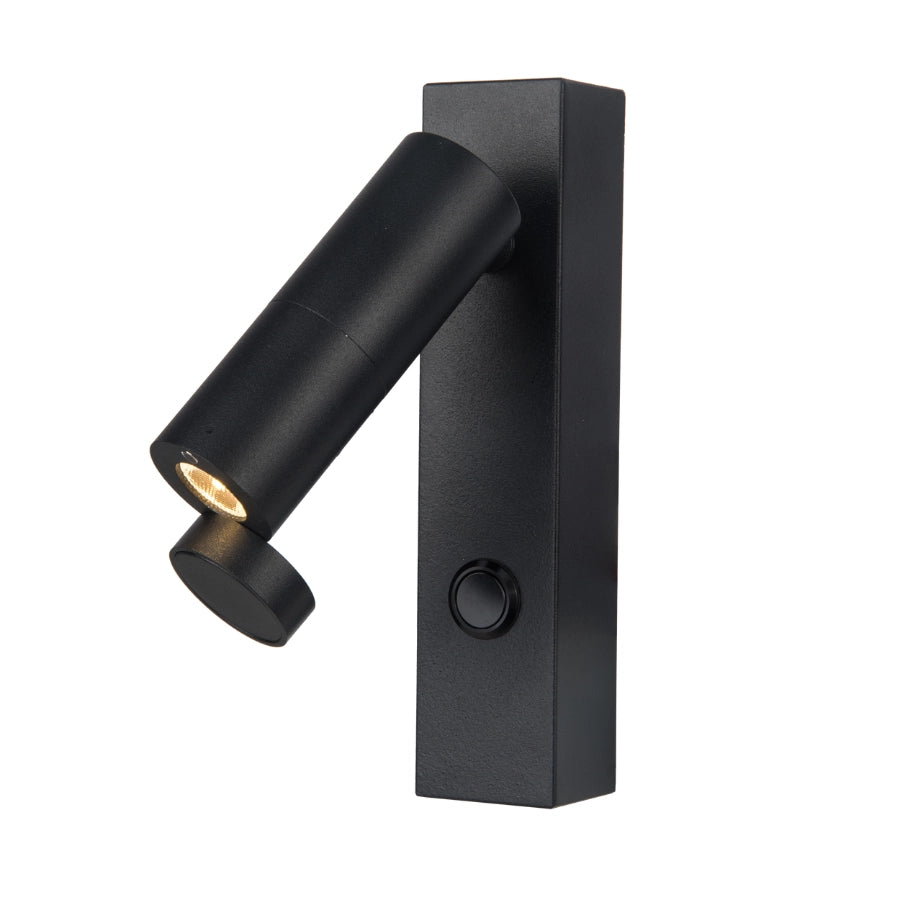 Applique moderna nera orientabile LED 3W Miri Light