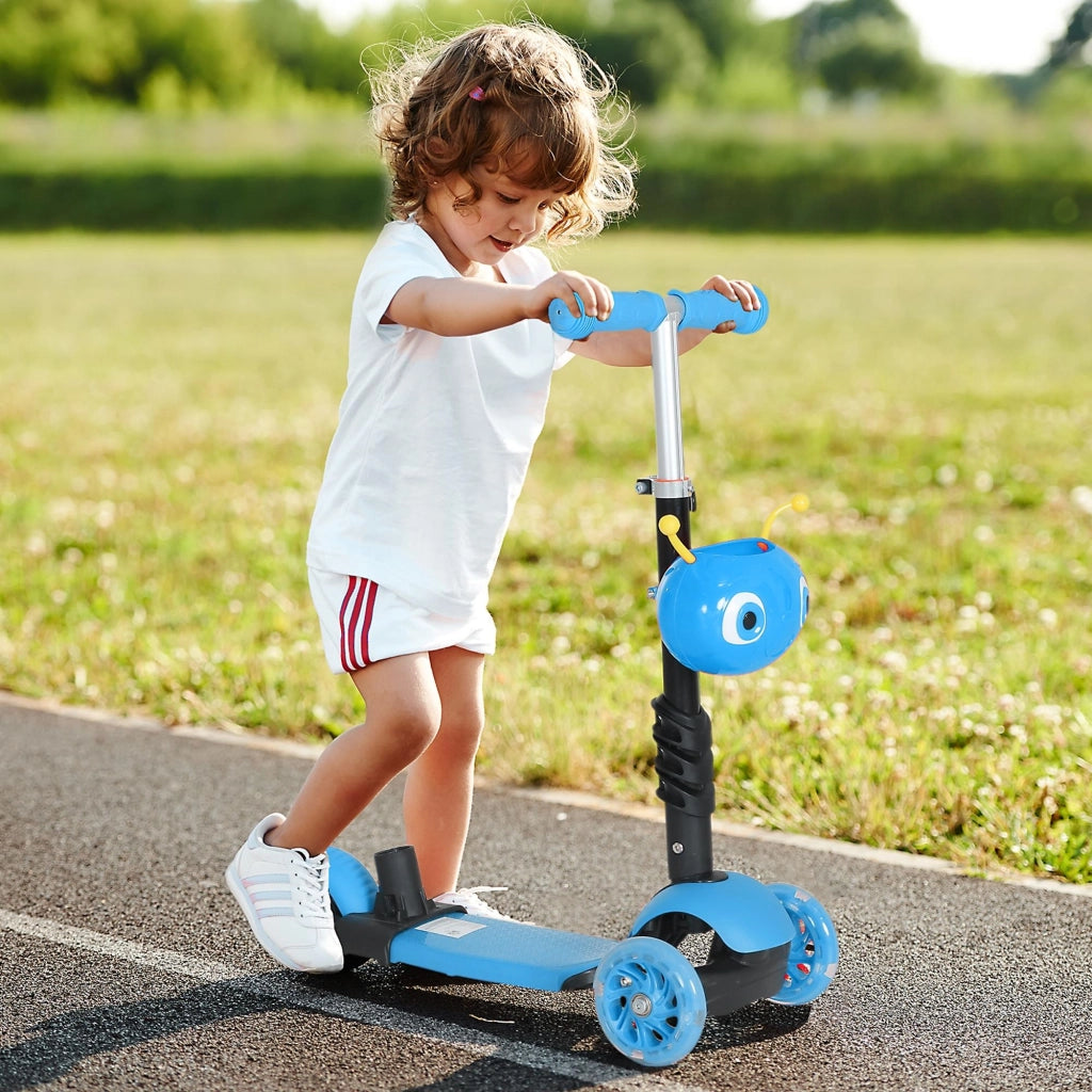 Patinete 3 in 1 per Bambini ¨C Minimal ¨C Blu 62x25x72,5 cm