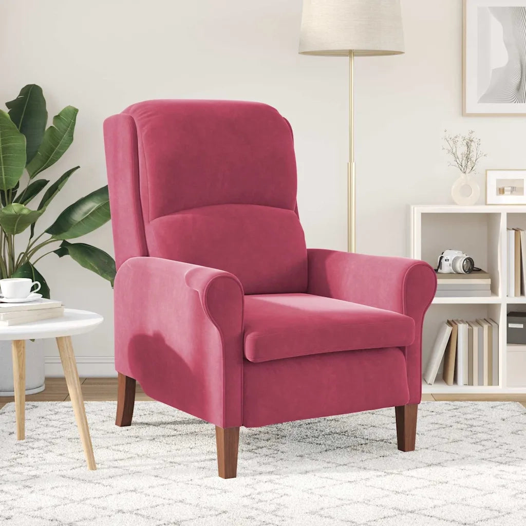 Poltrona | Sedia Relax Rosso vino Velluto