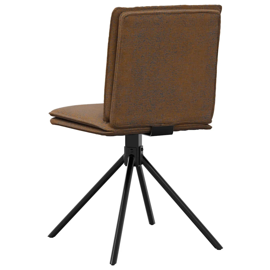 Sedia da Pranzo Marrone in Similpelle Scamosciata 4101278