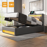 letto imbottito pu grigio 90 x 190 cm