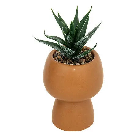 Pianta artificiale in vaso ceramica H17cm x 10x10 cm