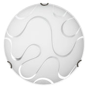 PLAFONIERA CON DECORAZIONE 'ONDA' Ø 30 cm- 5 pezzi  - BricoGo