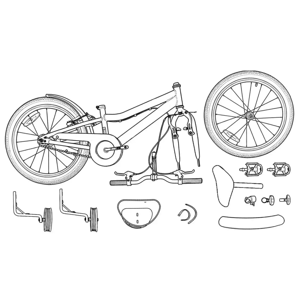 Bicicletta per Bambini | Bici per bambini 16 Pollici per bambini di 4-6 anni