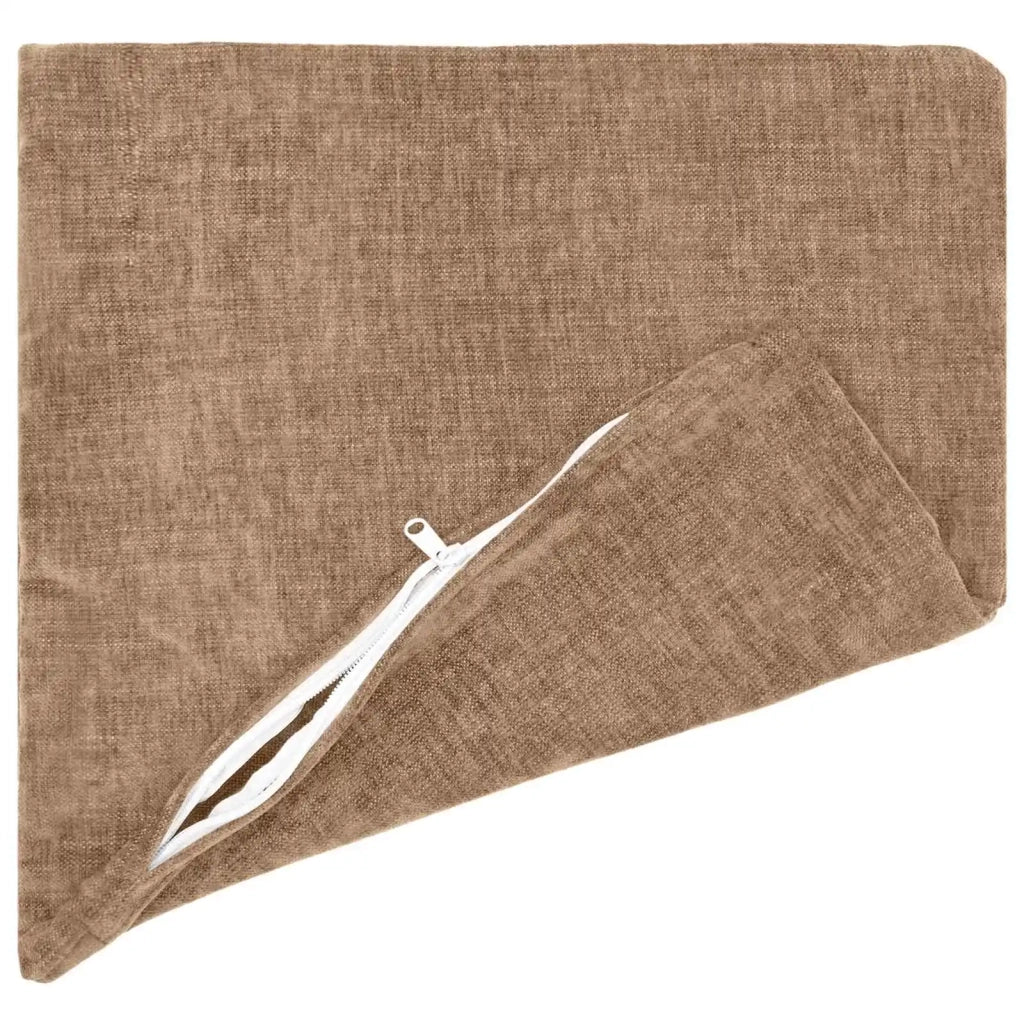Federa 2 pz HEERLEN Marrone 35 x 35 cm Tessuto Chenille 908121