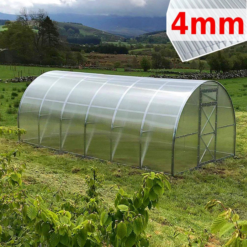 Serra Prime 3x8m con copertura policarbonato alveolare 4mm