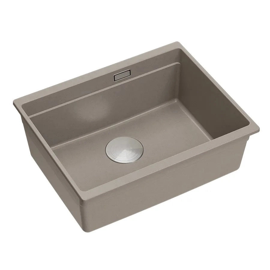 Lavello In Granito Logan 100 Beige Tappo acciaio