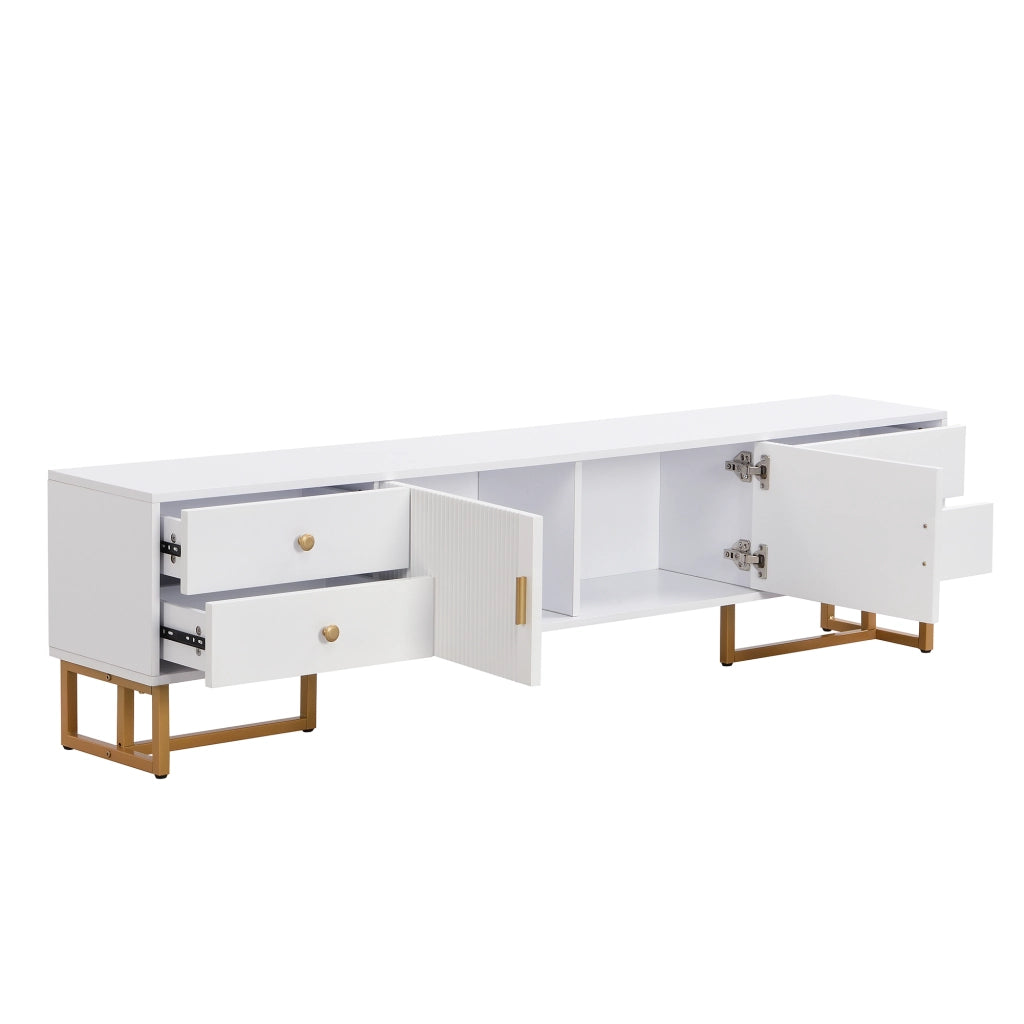 TV-Schrank bianco in MDF lunghezza 175 cm