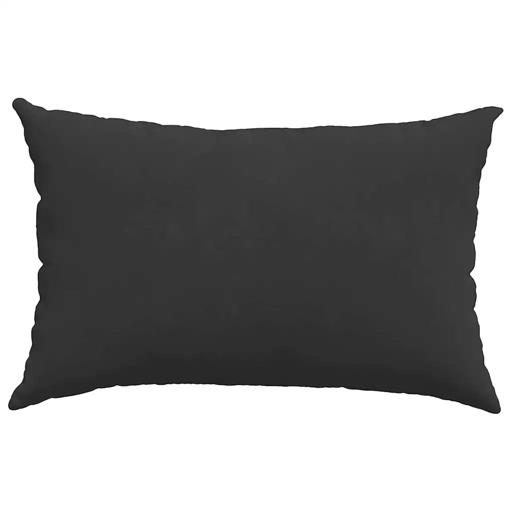 Cuscini da Divano 2 pz | Cuscini per sedie Nero 60 x 40 cm Tessuto