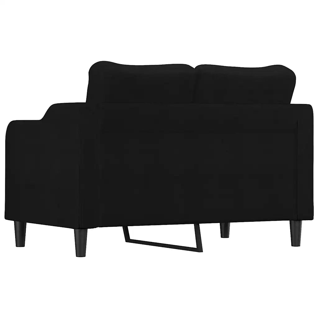 Divano a 2 Posti-Sofa 2 Posti Nero 120 cm in Tessuto 866935