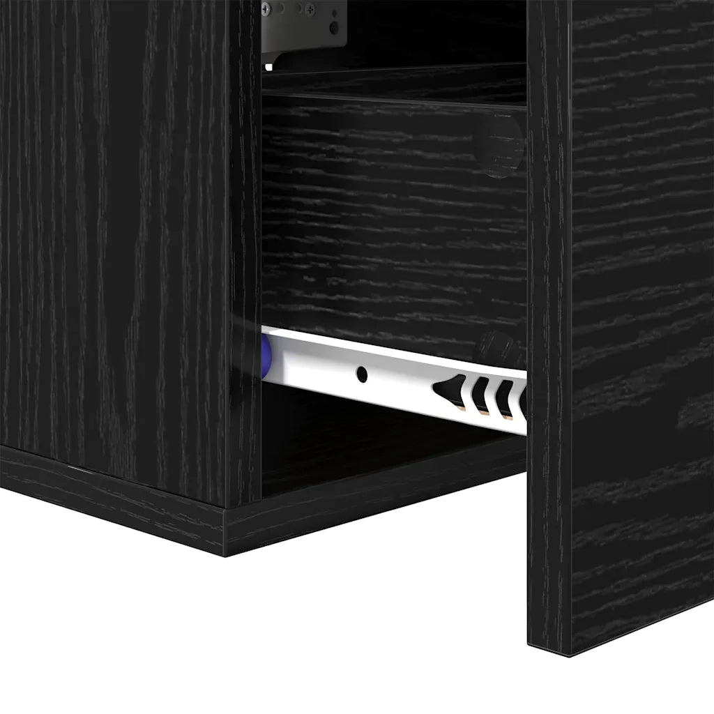 Armadio da Notte 2 pcs Rovere Nero 35 x 35 x 20 cm 882389