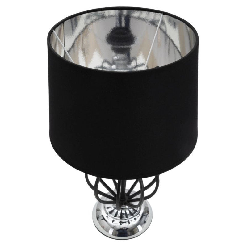 Lampadelle A Da Tavolo Darky Silver cm ø28x44,5