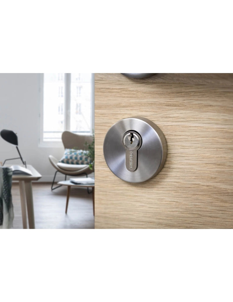 Cilindro europeo SA 45 x 50 mm nichelato, 3 chiavi – THIRARD