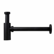 Sifone design a bottiglia universale per lavabo in abs - nero matt
