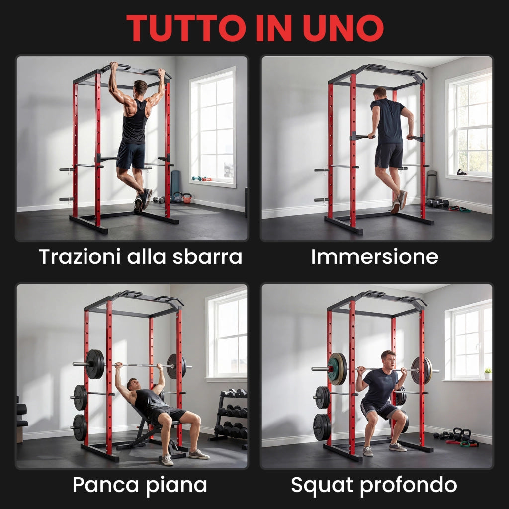 Power Cage Rack Regolabile ¨C Xylo ¨C Capacit¨¤ 460KG