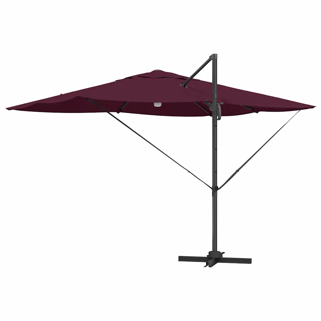 Ombrellone Rosso Bordeaux 351 x 250 x 253 cm 42003365